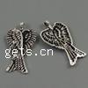 Wing Shaped Zinc Alloy Pendants, plated cadmium free Approx 2mm, Approx 