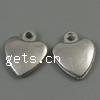 Zinc Alloy Heart Pendants, plated cadmium free Approx 1mm, Approx 