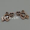 Zinc Alloy Heart Pendants, plated cadmium free Approx 2mm, Approx 