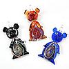 Animal Lampwork Pendants, Bear Approx 