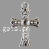 Zinc Alloy Pendant Rhinestone Setting, Cross, plated cadmium free Approx 2mm 