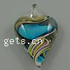 Lampwork Pendants, Heart, handmade Approx 5mm 