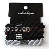 Elastic Band cheveux, fil élastique, avec strass, couleurs mélangées, 9mm Environ 5 pouce Vendu par lot