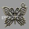 Zinc Alloy Animal Pendants, Butterfly, plated Approx 2mm 