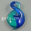 Lampwork Pendants, Helix, handmade, two tone Approx 