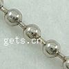 Iron Ball Chain, plated nickel free, 3.2mm 