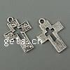 Zinc Alloy Cross Pendants, plated nickel, lead & cadmium free Approx 2mm 