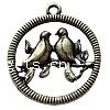 Zinc Alloy Animal Pendants, Bird, plated Approx 2mm 