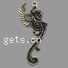 Zinc Alloy Animal Pendants, Seahorse, plated nickel, lead & cadmium free Approx 2mm 