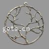 Zinc Alloy Leaf Pendants, Tree, plated Approx 2mm 