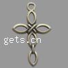 Zinc Alloy Cross Pendants, plated Approx 2mm 