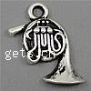 Musical Instrument Shaped Zinc Alloy Pendants, Music Note, plated Approx 2mm 