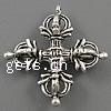 Zinc Alloy Cross Pendants, plated nickel, lead & cadmium free Approx 2mm 