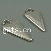 Zinc Alloy Heart Pendants, plated nickel, lead & cadmium free Approx 2.5mm 