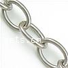 Stainless Steel Oval Chain, original color Approx 