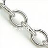 Stainless Steel Oval Chain, original color Approx 