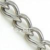 Stainless Steel Oval Chain, curb chain, original color Approx 