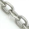 Stainless Steel Oval Chain, curb chain, original color Approx 