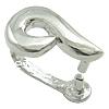 Sterlingsilber Kneifen Schlaufe, 925 Sterling Silber, plattiert, keine, 6x10x8mm, verkauft von PC