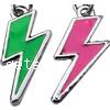 Zinc Alloy Enamel Pendants, Lightning Symbol, plated Approx 2mm 