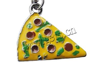 Zinc Alloy Enamel Pendants, Pizza, more colors for choice, nickel, lead & cadmium free, 20x18mm, Hole:Approx 2mm, Sold By PC