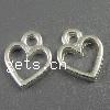 Zinc Alloy Heart Pendants, plated cadmium free Approx 1mm, Approx 