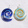 Lampwork Pendants, Helix, handmade Approx 9mm 