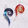 Lampwork Pendants, Helix, handmade Approx 11mm 