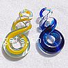 Lampwork Pendants, Helix, handmade Approx 8mm 