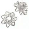 Zinc Alloy Bead Caps, Flower, plated 