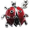 Zinc Alloy Enamel Pendants, Ladybug, plated Approx 2mm 