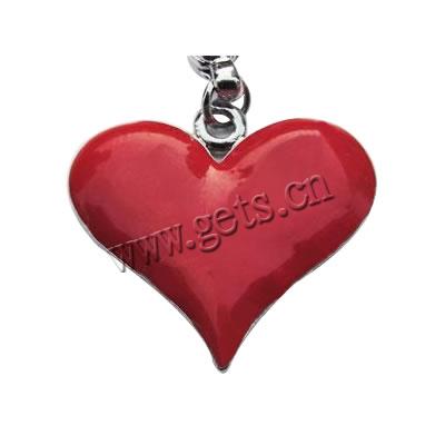 Zinc Alloy Enamel Pendants, Heart, plated, more colors for choice, 23x21mm, Hole:Approx 2mm, Sold By PC