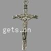 Zinc Alloy Cross Pendants, Crucifix Cross, plated Approx 2mm, Approx 