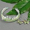 Edelstahl Strass Armbänder, Lampwork, Armband & Ohrring, 68x65x16mm, 24x34x4mm, Bohrung:ca. 57mm, Länge:7 , verkauft von Box