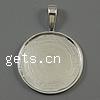 Zinc Alloy Pendant Cabochon Setting, plated cadmium free Approx 