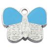 Zinc Alloy Enamel Pendants, Butterfly 