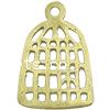 Pendentifs d'outil en laiton, cage, Placage, plus de couleurs à choisir Environ 2.5mm Vendu par sac