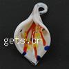 Lampwork Pendants, Leaf, handmade Approx 6mm 