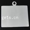 Sterling Silver Tag, 925 Sterling Silver, Rectangle, plated Approx 2mm 