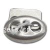 Spring Stopper Buckle, Zinc Alloy, Oval 