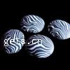 Polymer Clay Jewelry Beads, Flat Round, stripe Approx 1.5mm 