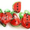 Plants Lampwork Pendants, Watermelon, red Approx 4mm .2 Inch 