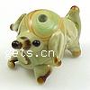 Tier Lampwork Perlen, Frosch, keine, 19x12x13mm, Bohrung:ca. 2mm, verkauft von PC