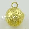 Stardust Brass Pendants, Round, plated 8mm 