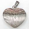 Stainless Steel Heart Pendants Approx 