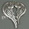 Zinc Alloy Heart Pendants, plated nickel, lead & cadmium free Approx 6mm 