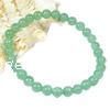 Green Aventurine Bracelet, Round, 10mm .5 Inch 