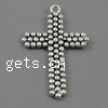 Zinc Alloy Cross Pendants, plated Approx 2mm 