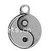 Zinc Alloy Flat Round Pendants, plated cadmium free Approx 