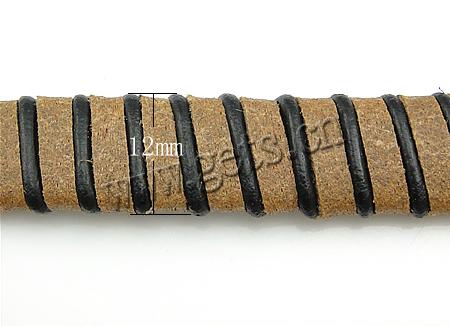 Rindsleder-Armbänder, Kuhhaut, 316 Edelstahl Verschluss, unterschiedliche Länge der Wahl, keine, 12mm, verkauft von Strang